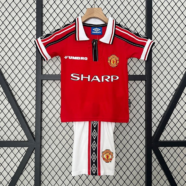 Camiseta Manchester United 1ª Retro Niño 1998 1999